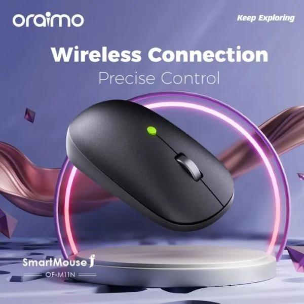 oraimo SmartMouse F Precise Control Sleek and Modern Design Comfort Fashionable Wireless Mouse - Image 2