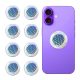 8 Pieces of Cell Phone Protection Neutralizers Stickers, Blockers Equipment Stickers for All Phones Tablets Laptops Computer WiFi All Devices Flower of Life-Silvery