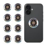 8 Pieces of Cell Phone Protection Neutralizers Stickers, Blockers Equipment Stickers for All Phones Tablets Laptops Computer WiFi All Devices Flower of Life-Silvery