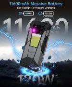 8849 Tank 4 Pro Rugged Phone Unlocked, 1TB ROM 5G Android 14 Mobile Phones with Projector, 6.73’’ 120Hz AMOLED Screen IP68 Waterproof Cell Phone, 36GB RAM/11600mAh(120W)/1200LM...