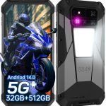 8849 Tank 4 Pro Rugged Smartphone 5G, IP68 Waterproof Android 14 Mobile Cell Phones Unlocked with Projector, 32GB+512GB, 6.73’’ AMOLED Screen, 11600mAh(120W)/1200LM Camping...