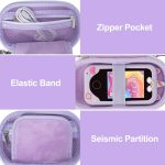 chfine Kids Smart Phone Toys Case Compatible with Luyiilo/WEOLULI/KOKODI/Kikapabi/Luoba/Joozfee, Protable Protective Case with Shoulder Strap for Toddler Play Cell Phone, SD...