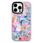 for iPhone 12 Pro Max Case, Coastal Collage Pattern, Military-Grade Drop Protection, Seaside Daydream Soft Slim TPU Protective Cover with Camera Protection for Women & Girls