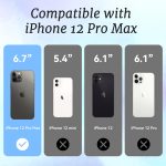 for iPhone 12 Pro Max Case, Coastal Collage Pattern, Military-Grade Drop Protection, Seaside Daydream Soft Slim TPU Protective Cover with Camera Protection for Women & Girls