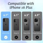 for iPhone 16 Plus Case, Coastal Collage Pattern, Military-Grade Drop Protection, Seaside Daydream Soft Slim TPU Protective Cover with Camera Protection for Women & Girls