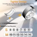 Invisible Sizer for Oura Ring Gen4/Gen3/Samsung Galaxy/Ultra Human Ring, Soft TPU Size Adjuster Compatible with OuraRing, Reusable Adhesive Spacer for Loose Rings, 6 Pack...