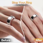 Invisible Sizer for Oura Ring Gen4/Gen3/Samsung Galaxy/Ultra Human Ring, Soft TPU Size Adjuster Compatible with OuraRing, Reusable Adhesive Spacer for Loose Rings, 6 Pack...