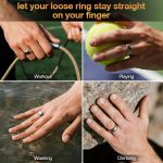 Invisible Sizer for Oura Ring Gen4/Gen3/Samsung Galaxy/Ultra Human Ring, Soft TPU Size Adjuster Compatible with OuraRing, Reusable Adhesive Spacer for Loose Rings, 6 Pack...