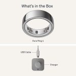 Oura Ring 4 - Silver - Size 10 - Size Before You Buy