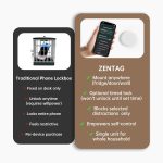 Phone Jail with Timer, Phone Lock for Better Focus, Compatible with iPhone only, Zentag Cell Phone Locker for Family Time Classroom(iOS 17+)