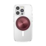 PopSockets Phone Grip for MagSafe, Magnetic Holder, Phone Stand, Red - Alum Radial Oxblood