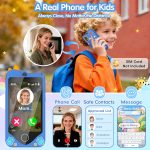 PROGRACE Kids Smart Phone - Talk & Text, Safest Cell Phone for Kids & Teens - Educational Learning Toys, 4.2" Touchscreen, Dual Camera, Games, Christmas Birthday Gifts for Boys...