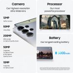 Samsung Galaxy S25 Ultra, 256GB Smartphone, Unlocked Android, AI Night Mode Camera, Snapdragon 8 Elite Fast Processor, 5000mAh Battery, Built-in S Pen, 2025, US 1 Yr Warranty,...