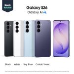 Samsung Galaxy S26, Unlocked Android Smartphone + $100 Gift Card, 512GB, Powerful Processor, Galaxy AI, Immersive Viewing, Durable Battery, 2026, US 1 Year Warranty, Sky Blue
