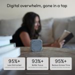 The Brick Phone Access Blocker Device - Subscription-Free Phone Lock, Limits Smartphone Access, Reduces Screen Time & Improves Focus - High-Grade Magnet & Anti-Slip Silicone