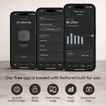 The Brick Phone Access Blocker Device - Subscription-Free Phone Lock, Limits Smartphone Access, Reduces Screen Time & Improves Focus - High-Grade Magnet & Anti-Slip Silicone