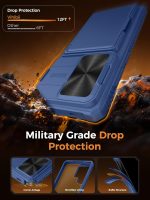 Vihibii for Samsung Galaxy S26 Ultra Case with Card Holder (4 Cards) [RFID Blocking] & Slide Camera Cover, Military Grade Drop Protection, Wallet Phone Cover for Samsung Galaxy...