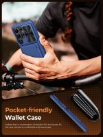 Vihibii for Samsung Galaxy S26 Ultra Case with Card Holder (4 Cards) [RFID Blocking] & Slide Camera Cover, Military Grade Drop Protection, Wallet Phone Cover for Samsung Galaxy...