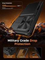 Vihibii for Samsung Galaxy S26 Ultra Case with Card Holder (4 Cards) RFID Blocking & Slide Camera Cover, Military Grade Drop Protection, Wallet Phone Case for Samsung Galaxy S26...