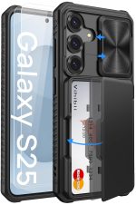 Vihibii for Samsung Galaxy S26 Ultra Case with Card Holder (4 Cards) RFID Blocking & Slide Camera Cover, Military Grade Drop Protection, Wallet Phone Case for Samsung Galaxy S26...